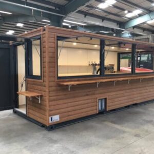 CONTENEUR DE CAFÉ EN BOIS DE 20 PIEDS
