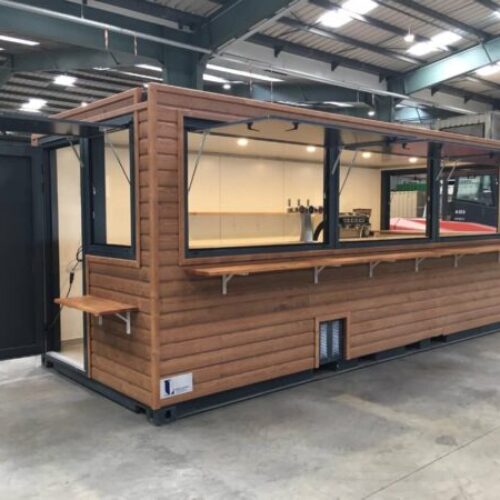 CONTENEUR DE CAFÉ EN BOIS DE 20 PIEDS