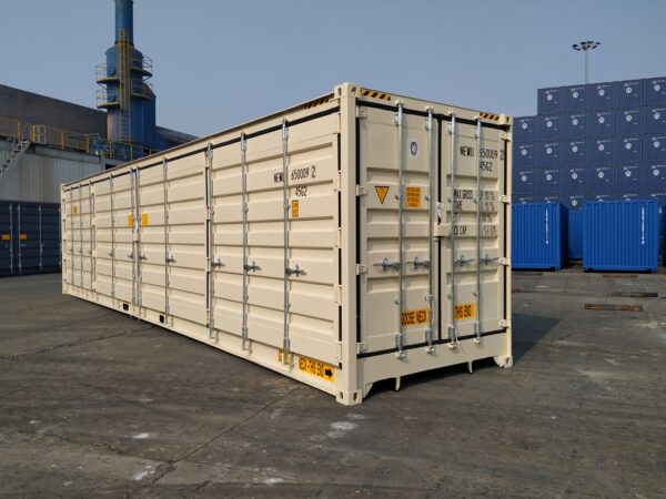 Conteneur 40 Pieds High Cube Double Porte Latérale – Neuf CSC, Accès Total